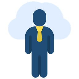 Cloud Businessman  Icon