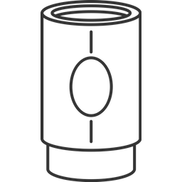 Tubo de cilindro  Ícone