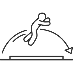 Long Jumping  Icon