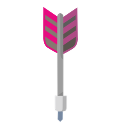 Pink Dart Arrow  Icon