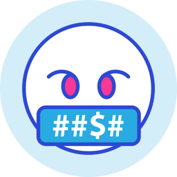 Face With Symbols On Mouth Emoji  Icon