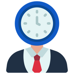 Businessman Clock  Icon