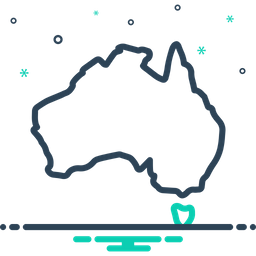 Australia Map  Icon