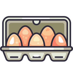 Egg in box  Icon