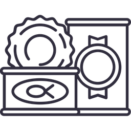 통조림 식품  아이콘