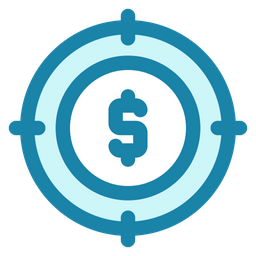 Financial Target  Icon