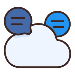 Cloud Conversation  Icon