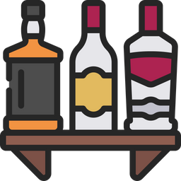 Alcohol Shelf  Icon