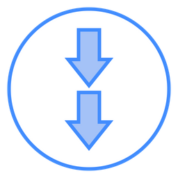 Down Arrow  Icon