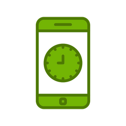 Mobile Clock  Icon