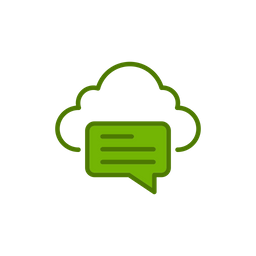 Cloud Message  Icon