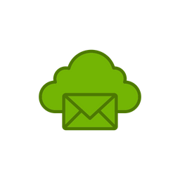 Cloud Email  Icon