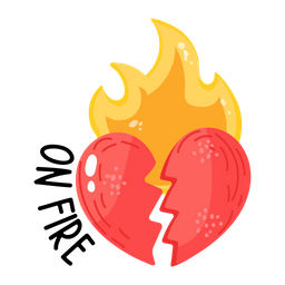 Burning Heart  Icon