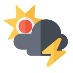 Cloud Bolt Sun  Icon