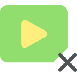 Eliminar vídeo  Icono