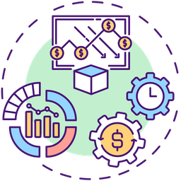 Análise de histórico de custos  Ícone