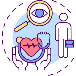 Employee medical screening  Icon