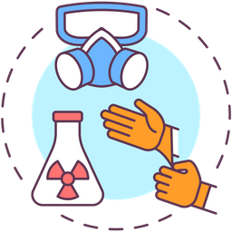 Protection from toxic chemicals  Icon