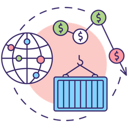 Reducción del comercio mundial  Icono