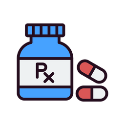 Frasco de remédios  Ícone