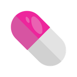 Capsule form of medication  Icon