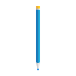 Blue pencil for drawing  Icon