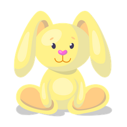 Bunny plush toy  Icon