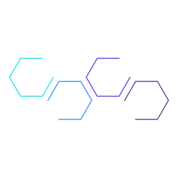 Hexágonos do espectro azul  Ícone