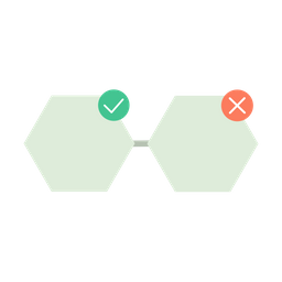 Hexagon shaped chart  Icon