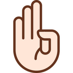 Counting on fingers  Icon