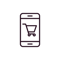 Compras pelo celular  Ícone