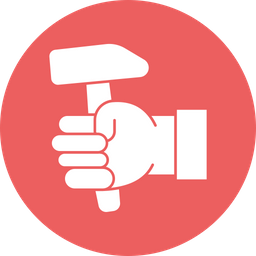 Holding Hammer  Icon