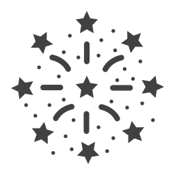 Feuerwerk  Symbol