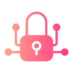 Artificial Intelligence Lock  Icon