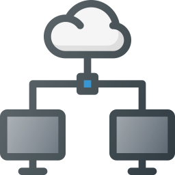 Conectividade em nuvem com dispositivo  Ícone