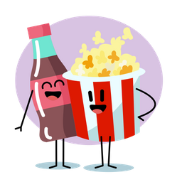 Popcorn And Coke  Icon