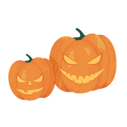 Pumpkins with evil faces  Icon