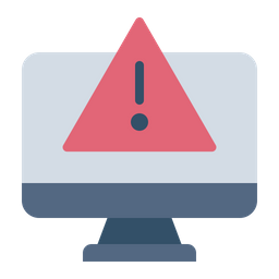 Computer Alert  Icon