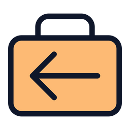 Briefcase-arrow-left  Icon