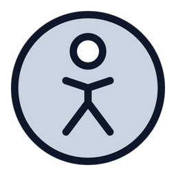 People Accessibility Circle  Icon