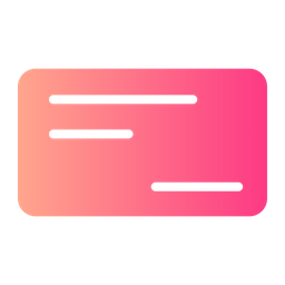 Bank Cheque  Icon