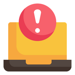 Laptop Caution  Icon