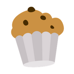 Muffin de chocolate  Ícone