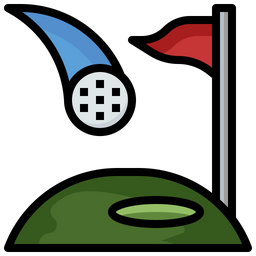 Golf Flaming  Icon