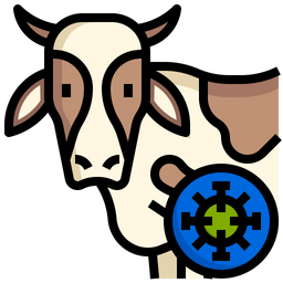Virus transmitido por vacas  Icono