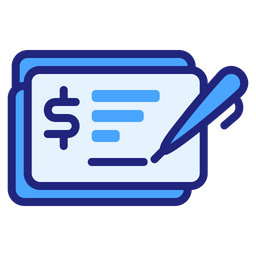 Payment Cheque  Icon