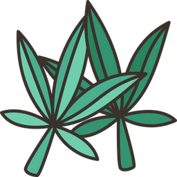 Folhas de cannabis  Ícone