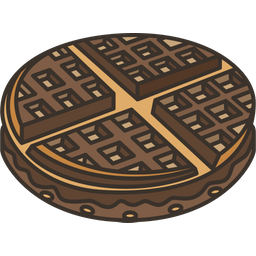 Chocolate Waffle  Icon