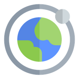 Earth and moon  Icon