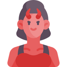 Devil Female Woman Icon